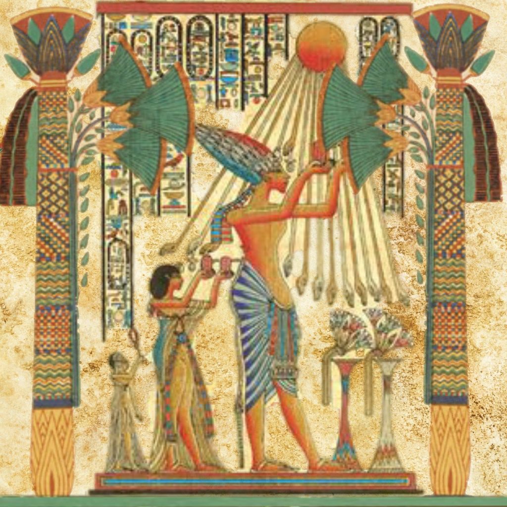 egyptian, man, sun god